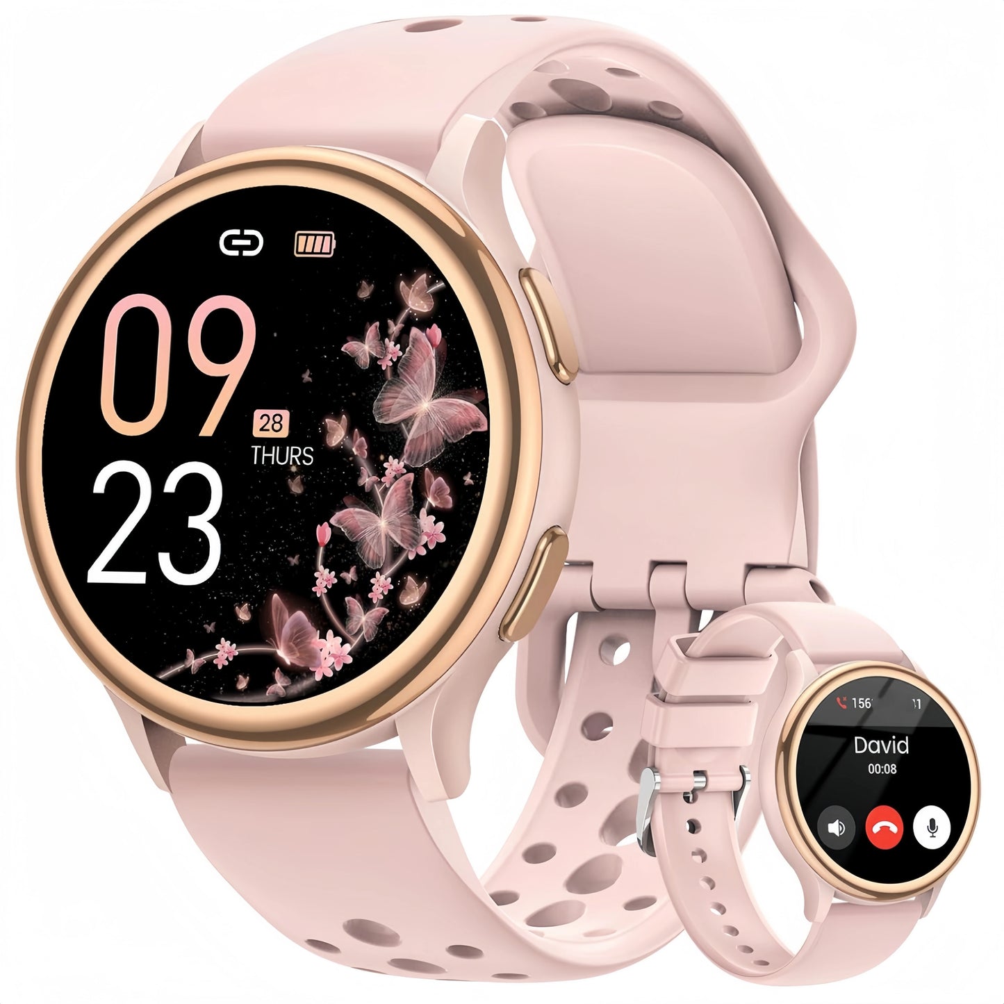 Smart Watches for Women [400+Watch Faces/Calls/Female Health/1.27" Fitness Tracker Smartwatch for iPhone ＆ Android