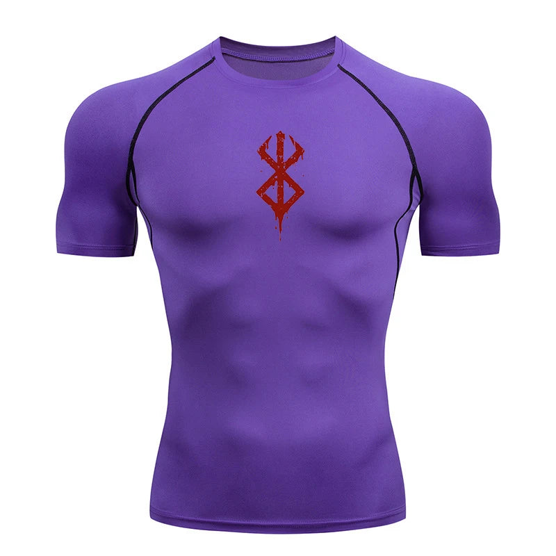 Summer Sports Tops Quick Dry Men's Compression Shirt Short Sleeve/Second Skin Gym Workout Short Fitness Running T-Shirt Men Wear