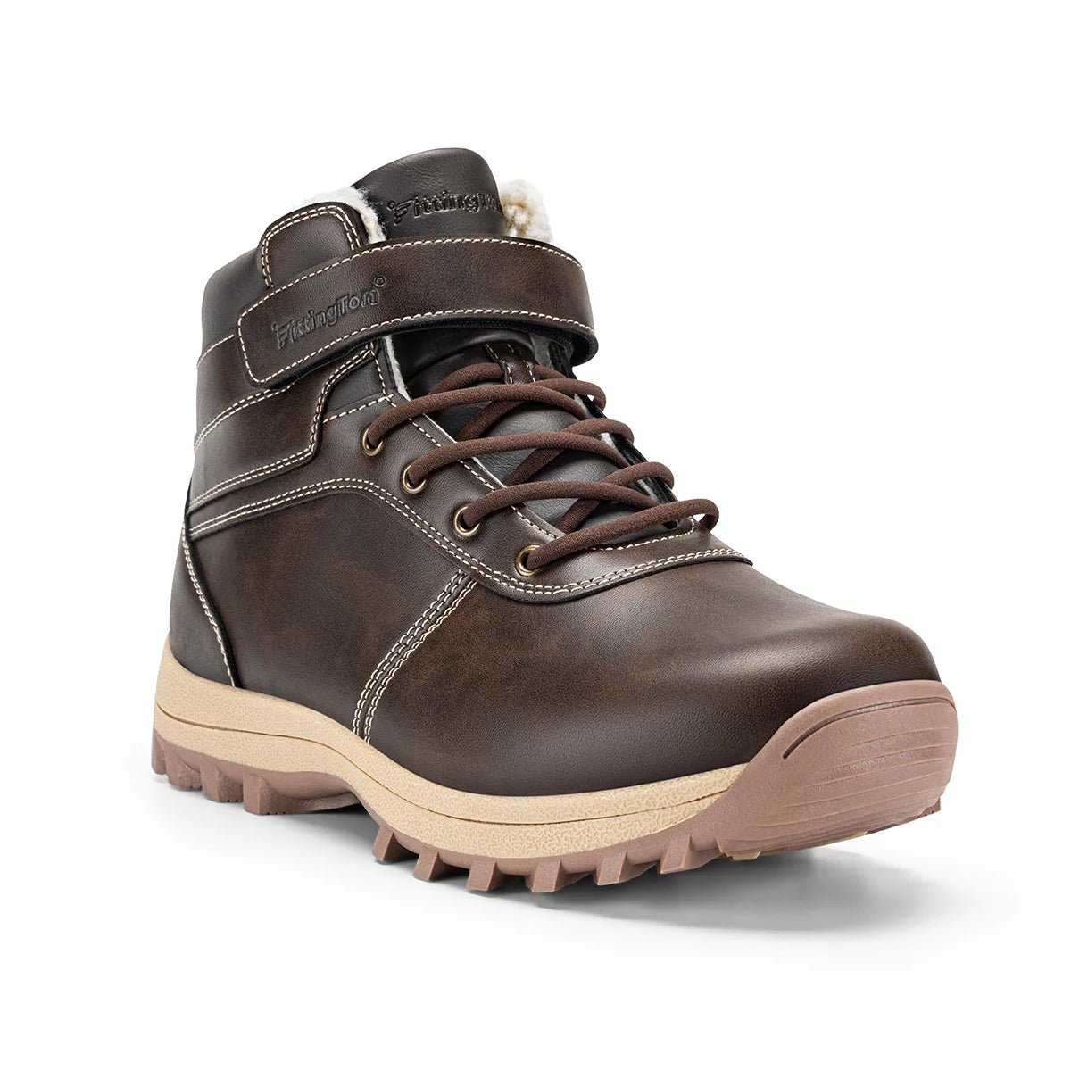 Fittington Snow Boots for Men Winter Boots Wide Fit -15℃ Cold-proof/Warm Thick Lined Outdoor Hiking Shoes Men's Winter Footwear