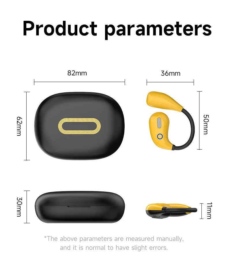Sports TWS Bluetooth 5.4 Earphones with Mic Wireless Headphones/Noise Canceling Earbuds In-Ear Waterproof Headsets