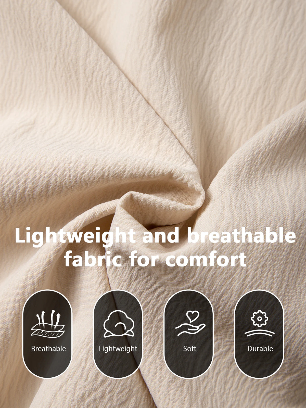 Men Hooded Button Down Shirt With Wrinkle Textured Long Sleeve Hoodie/Jacket Drawstring Hood Casual Loose Open Front Shacket