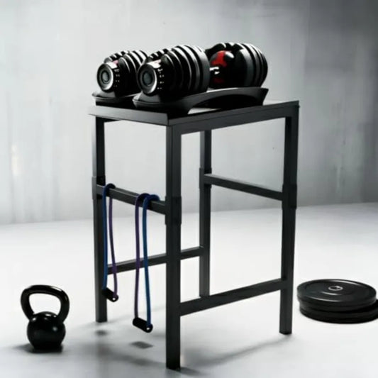 Commercial Heavy Duty Adjustable Dumbbell Stand Kettlebell Stand/Steel Black Weight Rack for Garage/Home Gym