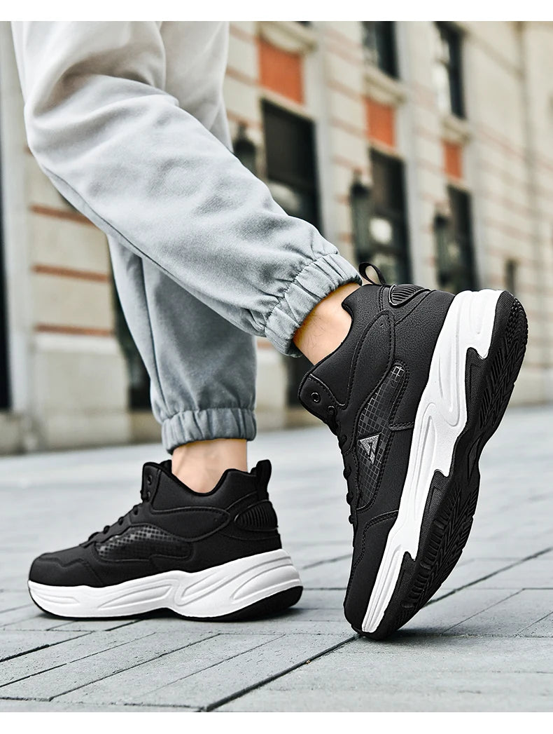 Men's high quality plus size casual sneakers Four seasons soft/sole outdoor breathable running shoes students light sports shoes