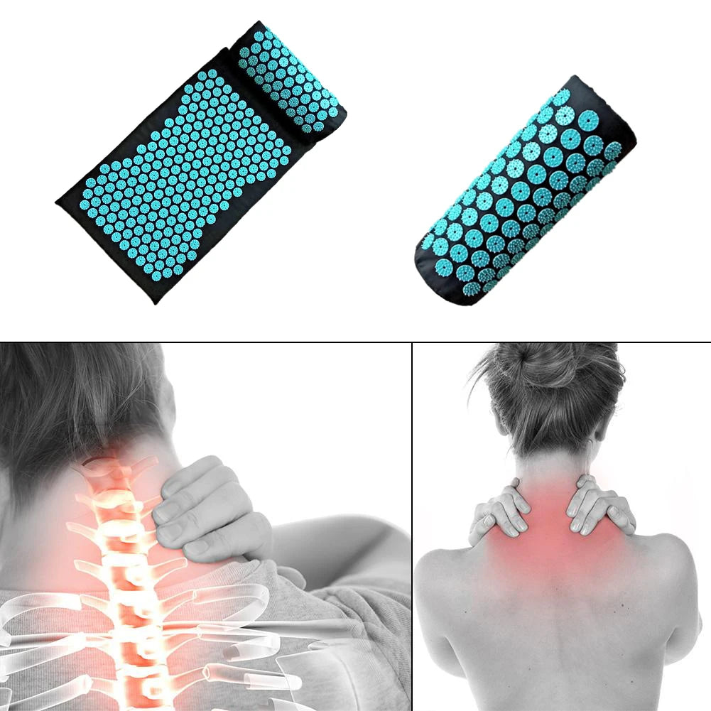 Acupuncture Massage Cushion Pillow Yoga Mat Muscle Tension Spike Pad/Body Head Relieved Stress Pain Massager for Yoga