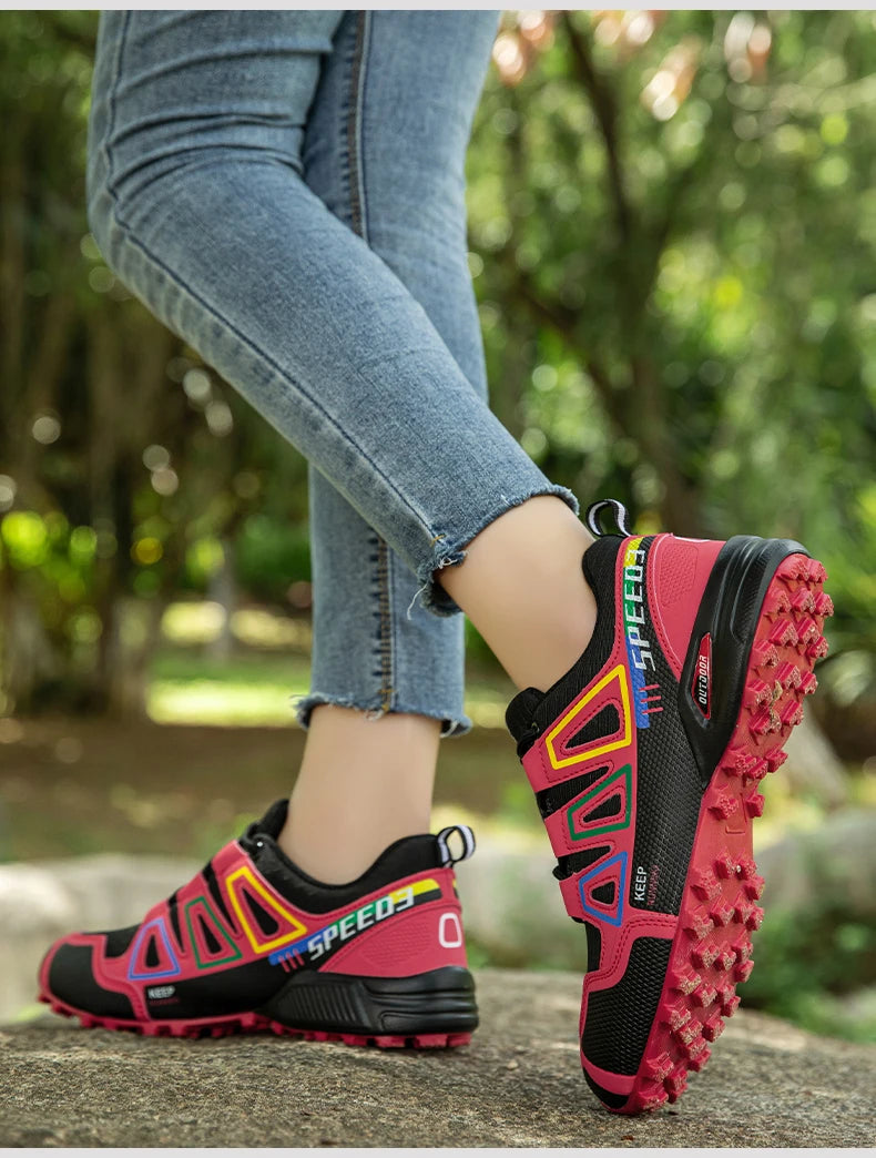 Women's Hiking Shoes Waterproof Outdoor Sports Shoes Women's Walking/Travel Sports Shoes Bicycle Sports Shoes Running Shoes