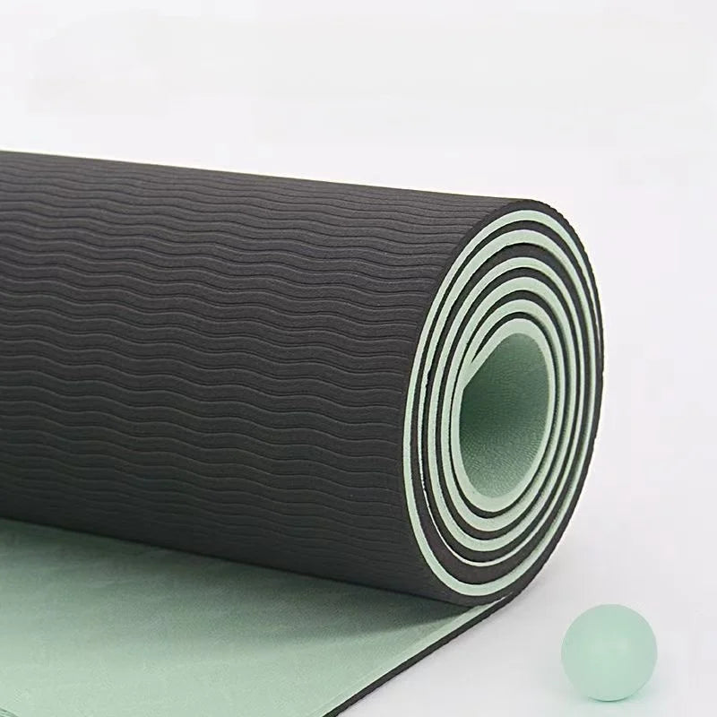 TPE yoga mat is environmentally friendly odorless elastic waterproof/ and anti slip It is a professional yoga mat