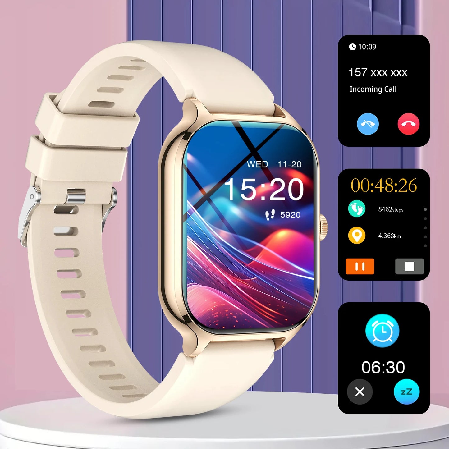 2026 Smart Watch for Men Women Fitness Tracker with Heart Rate/Sleep Monitor Activity Tracker 1.83" HD Waterproof Watch