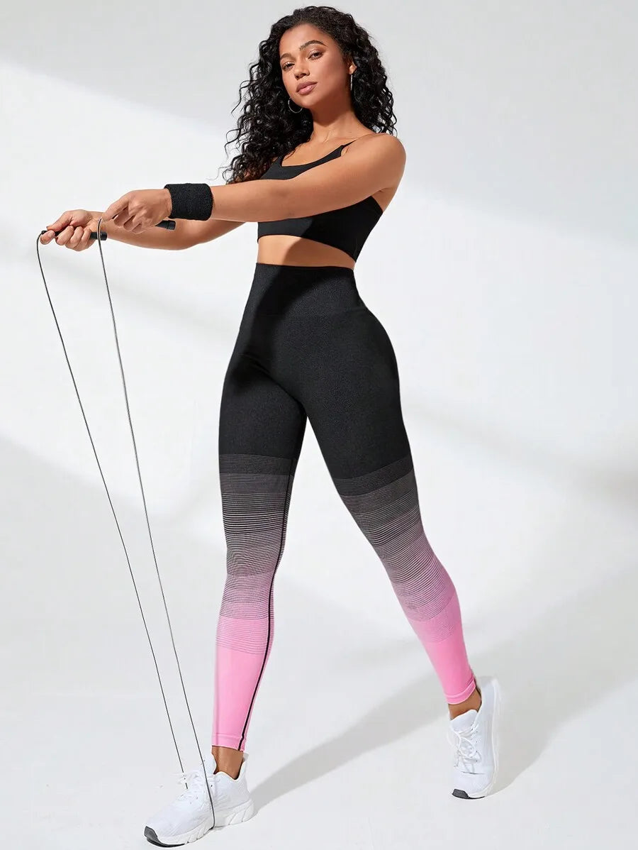 Slayform Ombre Tummy Control/Sports Leggings Yoga Women Pants