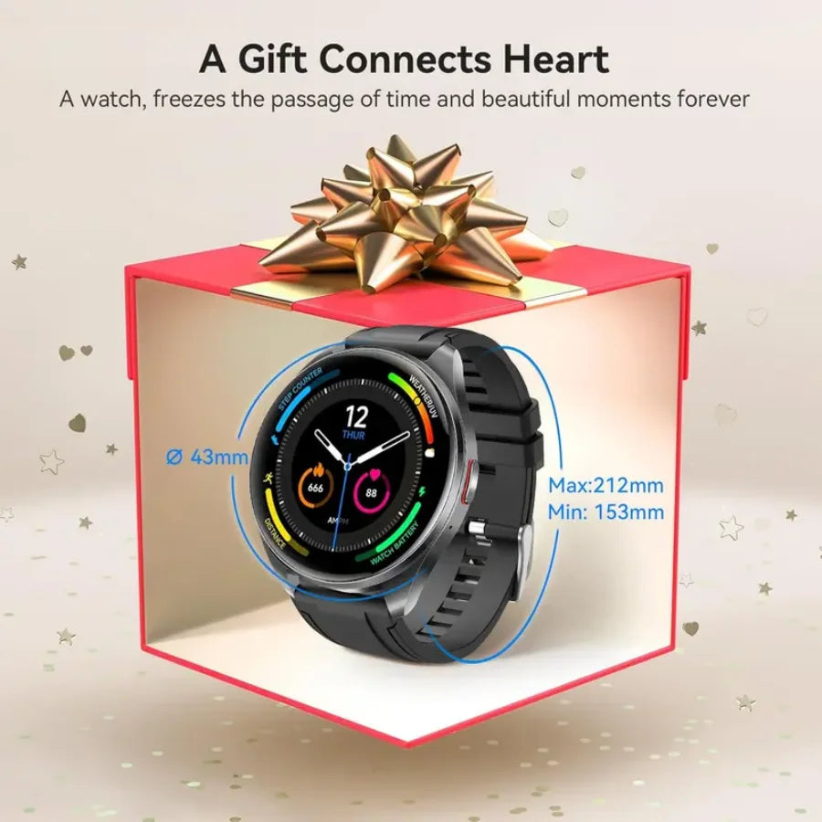 Smart Watch for Men & Women Wireless Calling Dialing 100+ Sport Modes/Fitness Tracker with Various APP Reminders Call