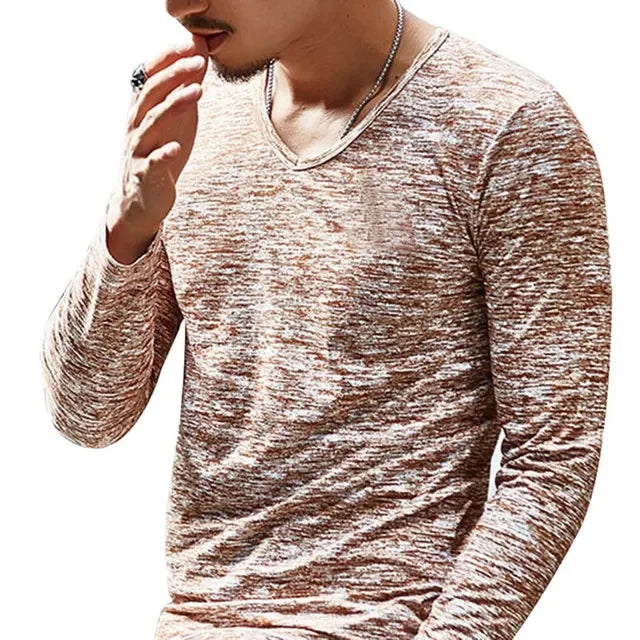 Summer Men's Fashion T shirt Oversized/Casual Long Sleeve Tops Slim Tees Shirt for Men