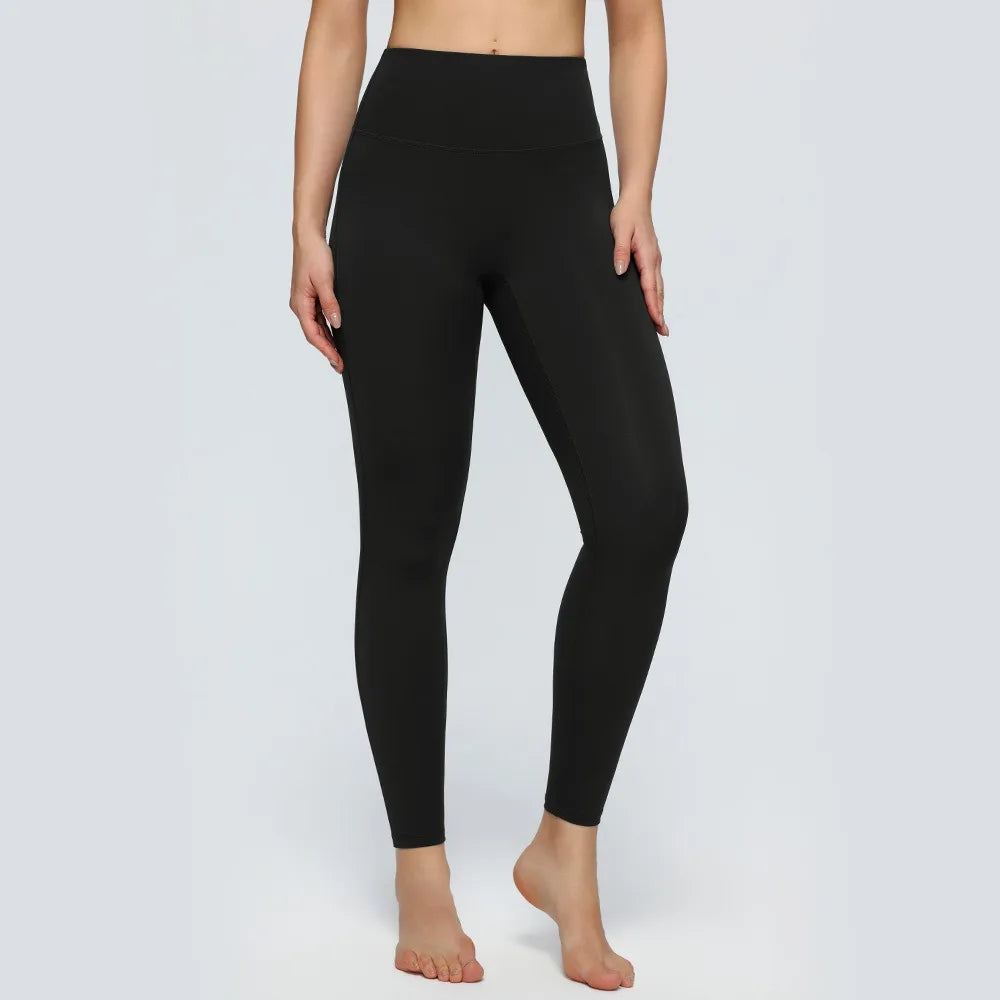 Women's Naked-Skin Yoga Leggings High Stretch Quick Dry Butt Lifting/Tight Fitness Pants for Outdoor Jogging Casual Daily & Street Wear