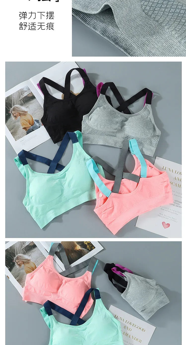 Sports Bra for Women Gym Seamless High Impact Sports Bra Yoga/Fitness Top Female Underwear Push-up bra Sportswear bralette