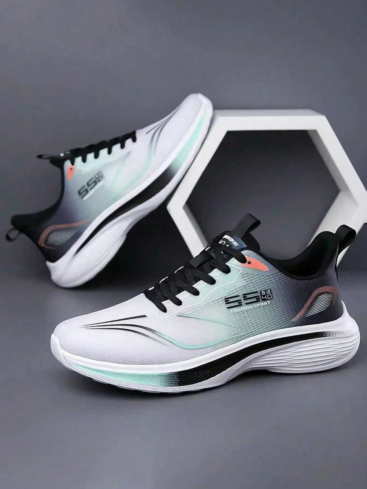Lightweight Breathable Men's Running Shoes With Shock-Absorbing Sole/Non-Slip Wear-Resistant, Perfect For Daily Workouts