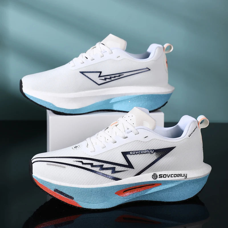Running Shoes Carbon Marathon Men Sports Breathable/Lightweight Women's Comfortable Athletic Nonskid Sneakers