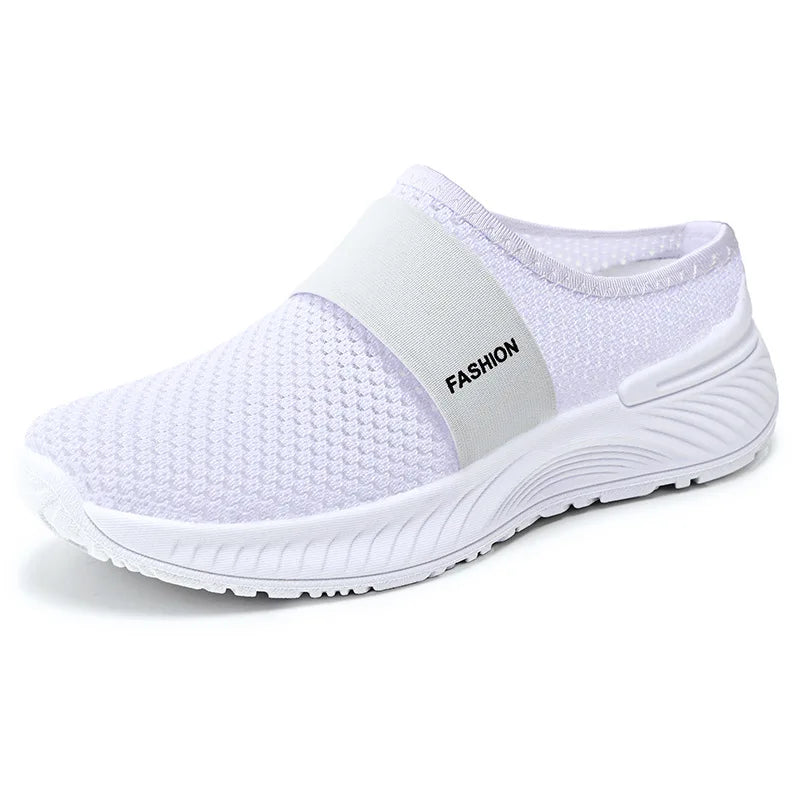 Lightweight Mesh Slide Sneakers for Women/Comfortable Slip-On Casual Walking Footwear