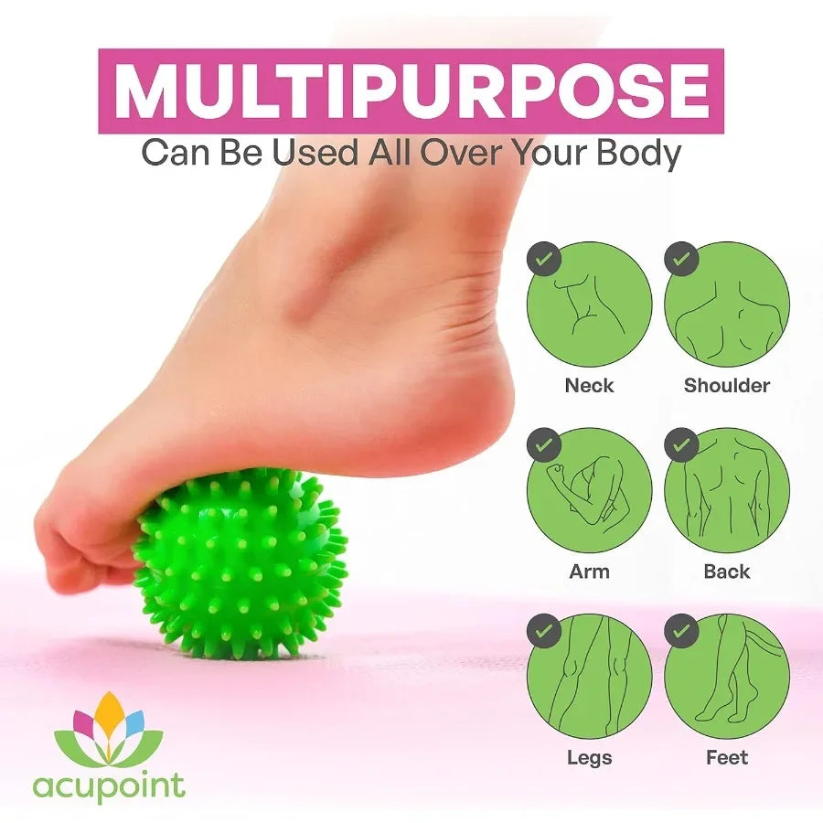 Physical Massage Therapy Ball Set Designed for Yoga Practice/Deep Tissue Massage Trigger Point Relief Myofascial Releax