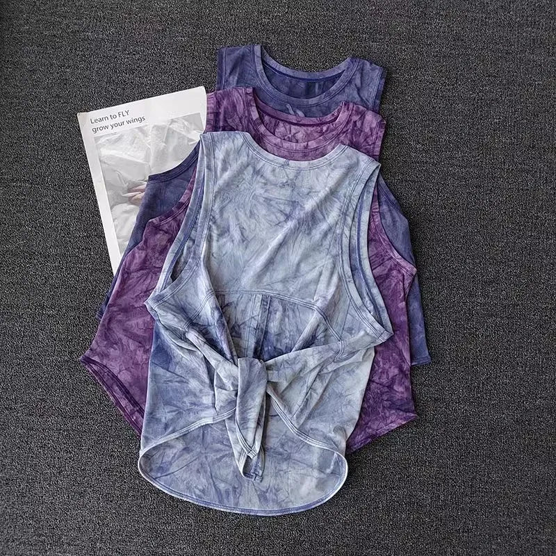 Sports Vest Women's Quick Drying Loose Running T-Shirt Fitness Top/Sleeveless Yoga Shirt Beautiful Back Breathable Mesh T-shirt