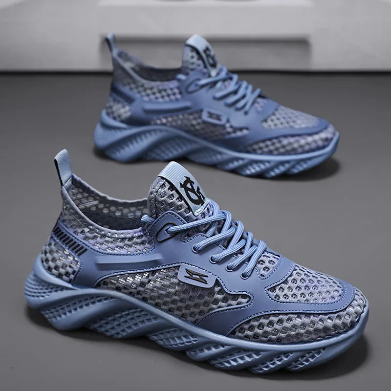 Outdoor Shoes Summer Thin Breathable Mesh Hollowed Out Shoes/for Men's Lightweight Sneakers Sports Running Shoes