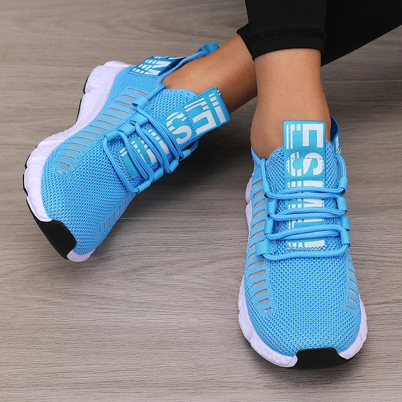 Women's Platform Sports Shoes with Fashionable Trendy Design/Breathable Comfortable Shoes Outdoor Hiking  Walking Casual Shoes
