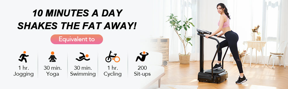 2000W Vibration Platform Whole Body Massager/Fitness Machine Exercise Training