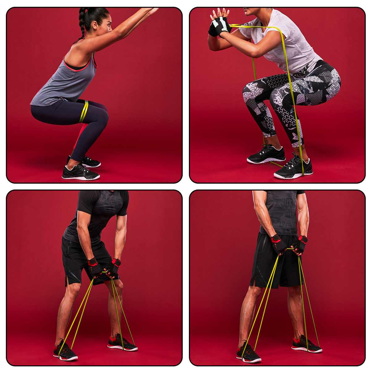 Elastic Resistance Bands Unisex Exercise Yoga Training/Pull Rope Loop Strength Pilates