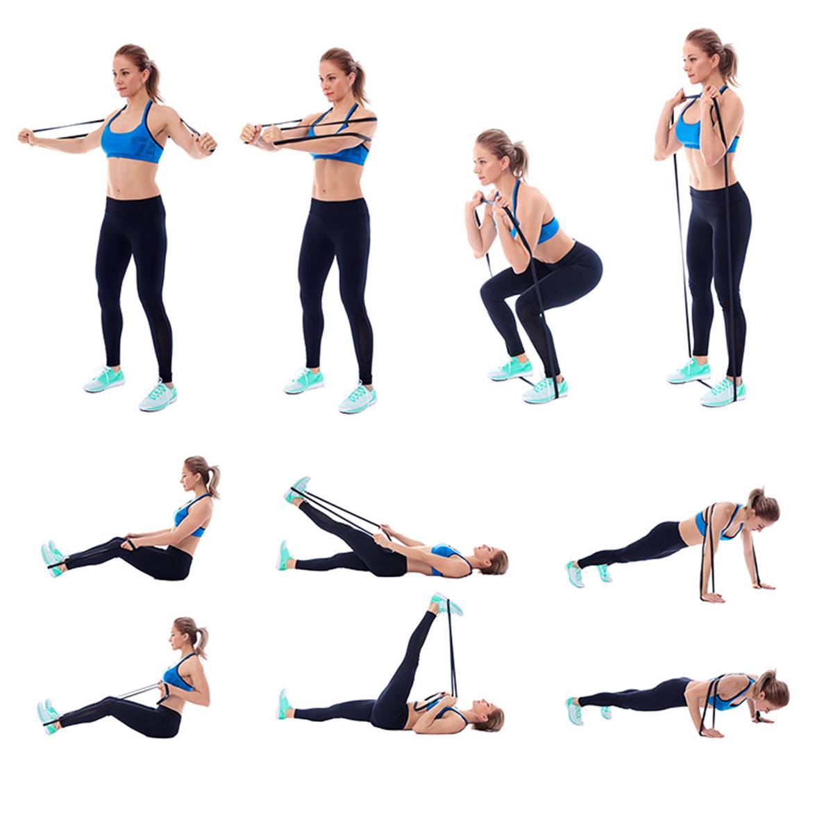 Elastic Resistance Bands Unisex Exercise Yoga Training/Pull Rope Loop Strength Pilates