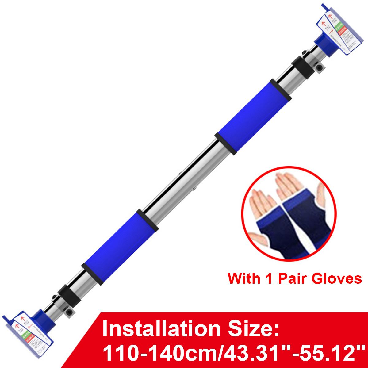 2in1 Door Horizontal Bars Adjustable Steel/Home Gym Workout Chin-Up Pull Up