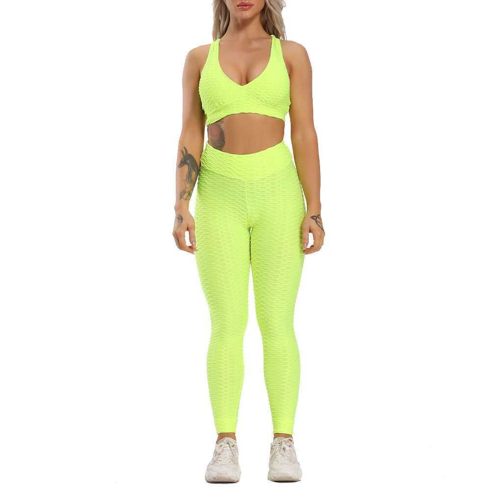 Hot Sale Yoga Sets Women Workout Clothes/Dry Fit Sportswear Gym Sets 2 pieces