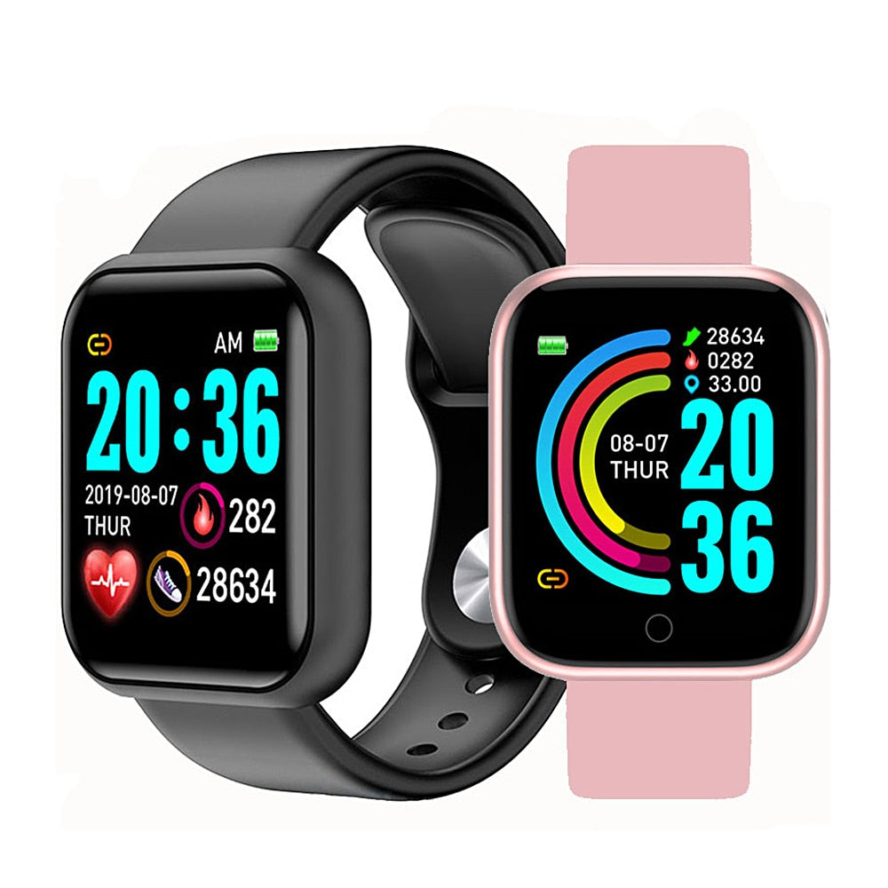 Y68 Smart Watch Waterproof Fitness Tracker/D20 Watches Blood Pressure Smartwatch