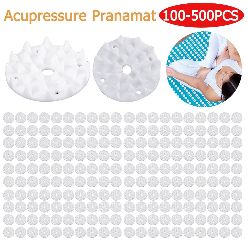 100-500pcs Lotus Acupressure Yoga Mat Spikes/Fitness Pilates Carpet Cushion Pad