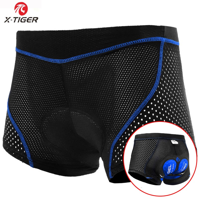 X-Tiger Cycling Underwear Pro 5D Gel Pad/Shockproof Cycling Underpant Upgrade Padded