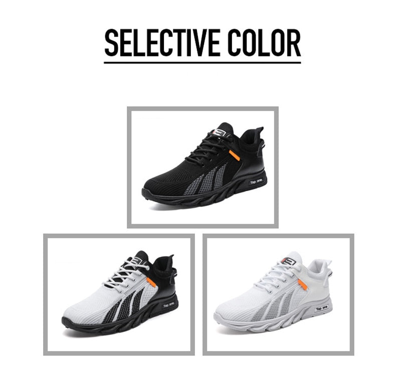 Spring New Mens Shoes/Breathable Lace Shallow Running Shoes