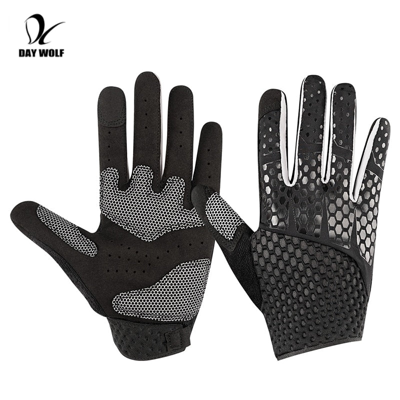 DAY WOLF MTB Gloves Full Finger Breathable/Sport Fitness Workout Gloves