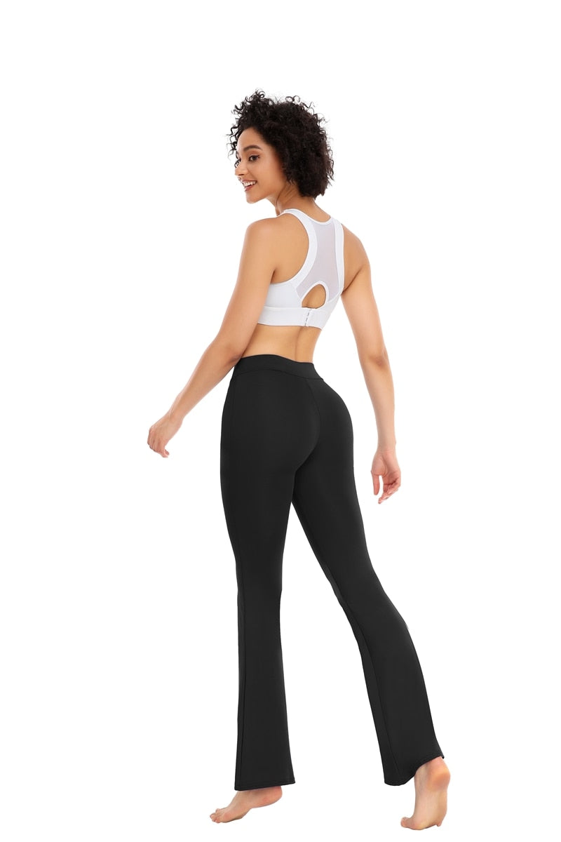 Push Up Leggings Gym Sport Pants Women/Workout Pilates Yoga Flare Pants