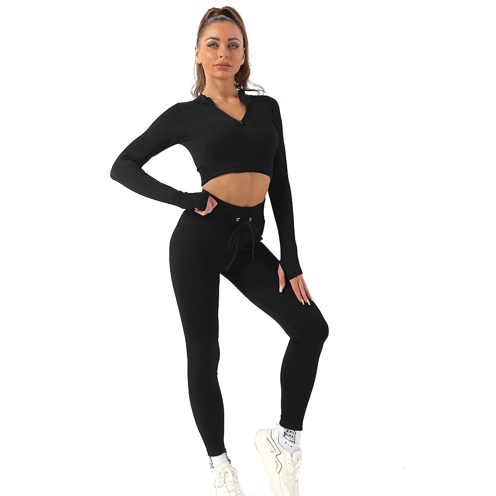 Seamless Gym Clothing Workout Clothes for Women Tracksuit