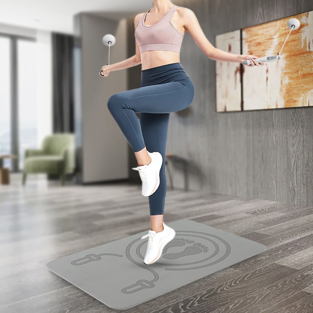 PE Yoga Meditation Pad Anti-Slip/Pilates Gymnastics Mat Core Training Portable