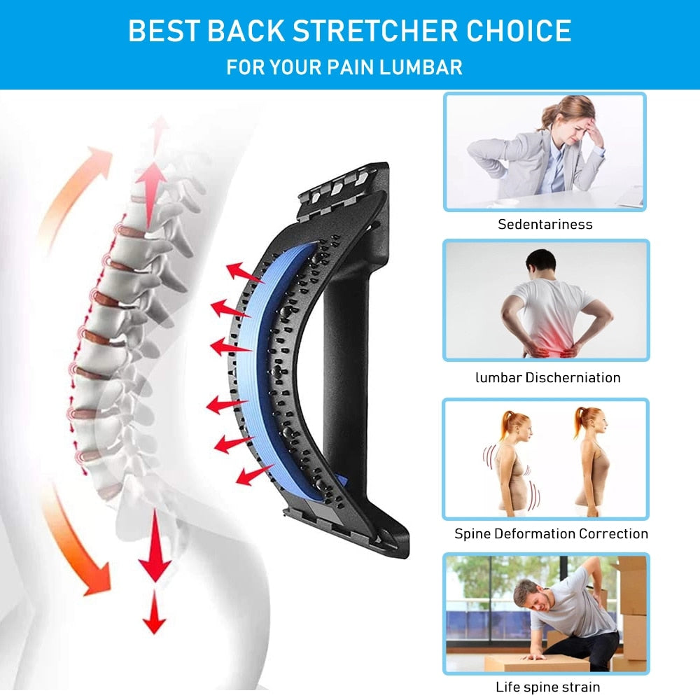 Magnetic Back Massage Muscle Relax Stretcher/Posture Therapy Corrector Support Pain Relief